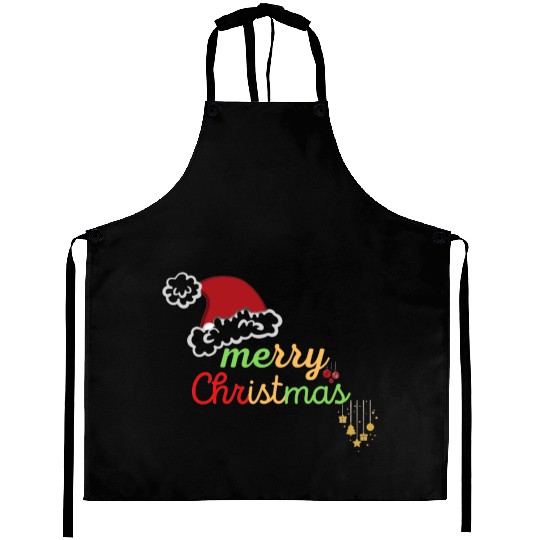 merry christmas yall winter Aprons