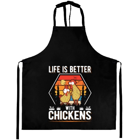 Chickens Farmer Chicken Coop Aprons