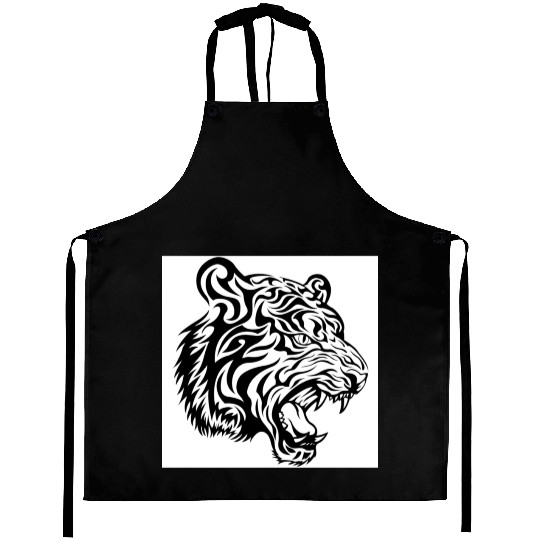 08 tribal tiger Aprons