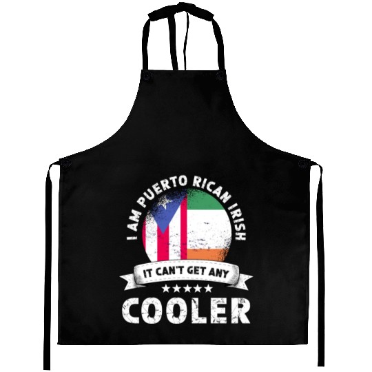 Puerto Rico Flag Ireland Grown Patriot Country Aprons
