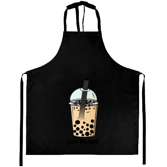 Suck My Balls, Boba Tea, Bubble Tea, Boba Milk Tea Aprons