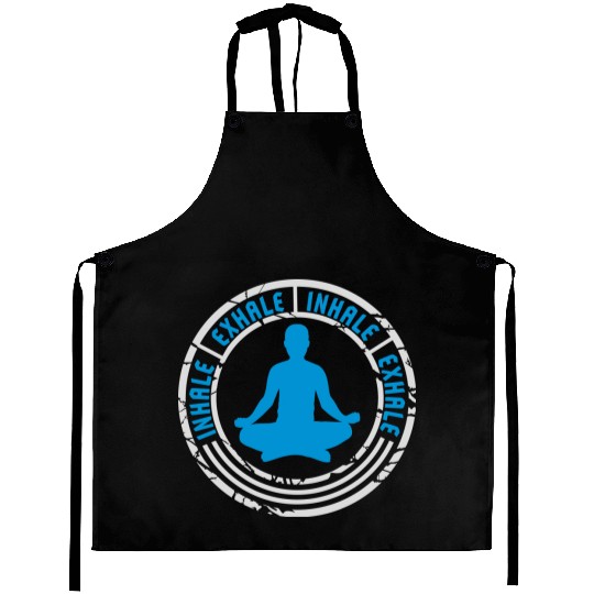 inhale exhale yoga quote Aprons