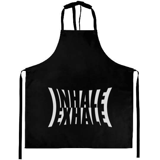 inhale exhale yoga quote Aprons