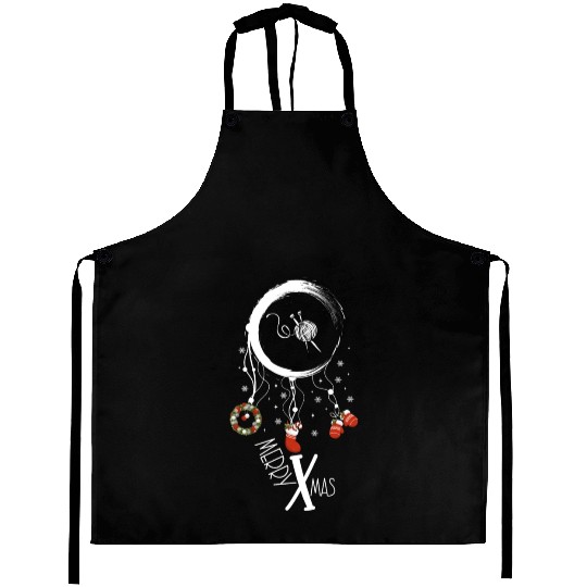 Winter dreamcatcher Christmas Crochet Aprons