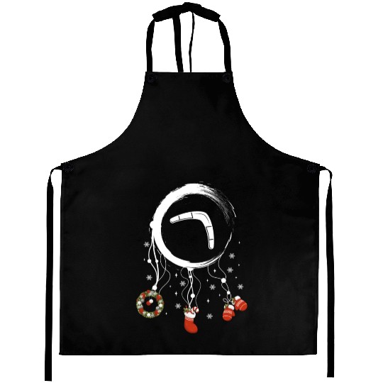 Winter dreamcatcher Christmas Boomerang Aprons