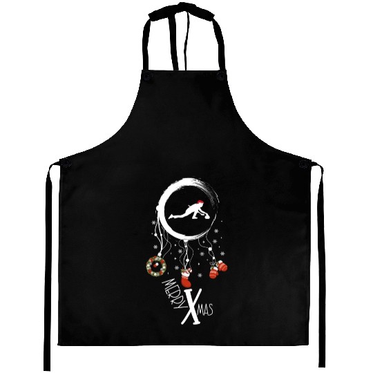 Winter dreamcatcher Christmas Curling Aprons
