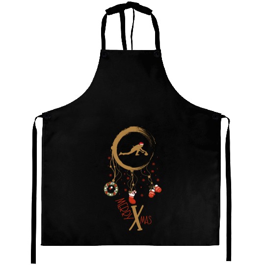 Winter dreamcatcher Christmas Curling Aprons