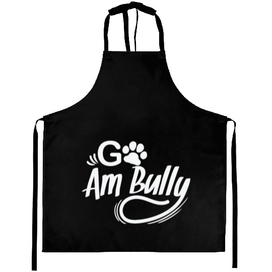 Go Am Bully Bulldog Pet Dog breed Aprons
