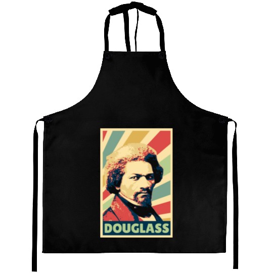 Frederick Douglass Vintage Colors Aprons