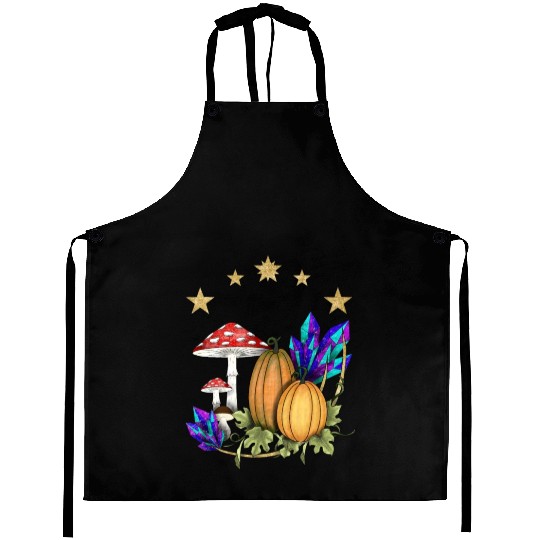 Pumpkins in magic forest Aprons
