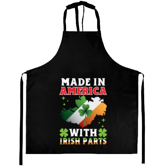 Made In America With Irish Parts Ireland Gaelic Aprons
