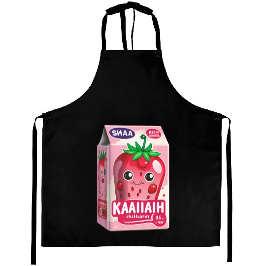 Strawberry Milk Kawaii Aprons