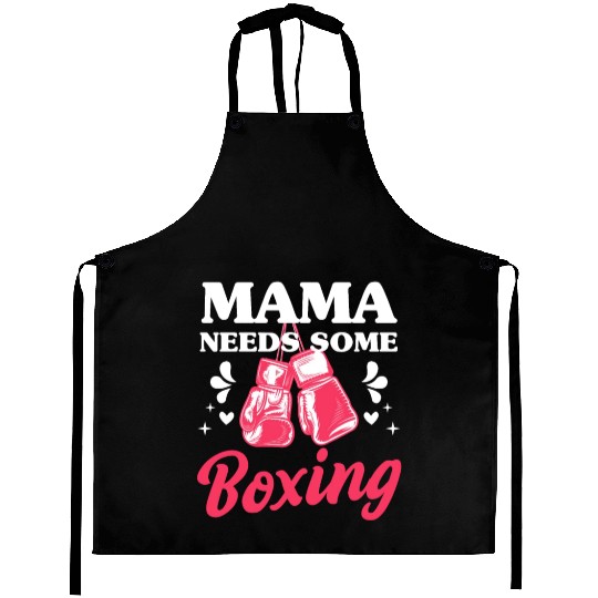Funny Kickboxing Boxing Mama Needs Some Boxing Aprons
