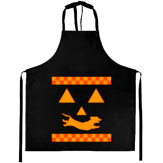 Halloween Aprons, Dachshund Cute Aprons, Dachshund