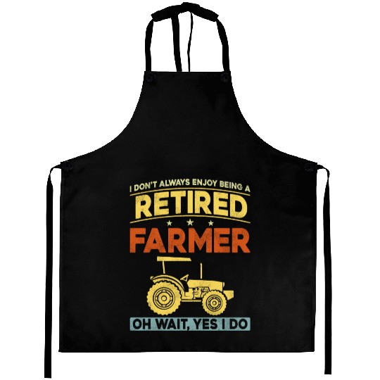 Farming Farmer Retired Vintage Aprons
