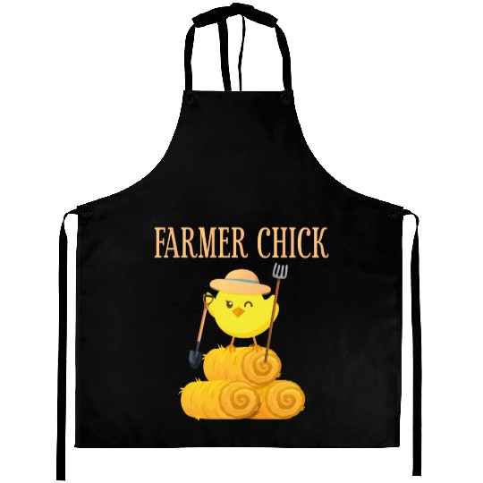 Farming Farmer Girl Chicken Farmer Aprons
