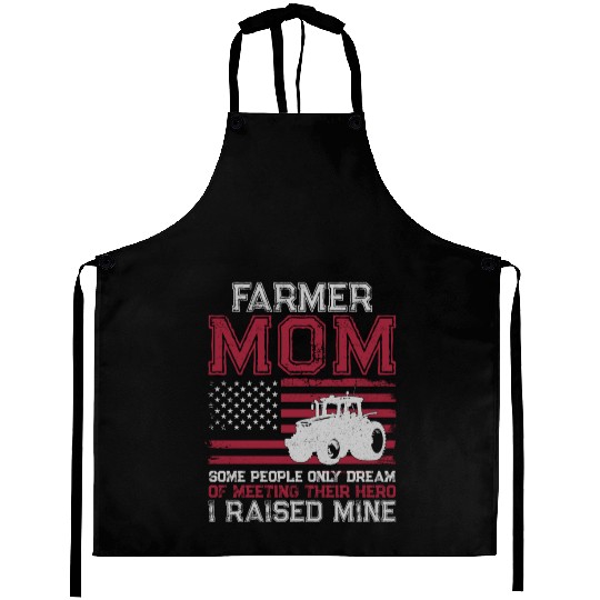 Farming Farmer Mom Mother Tractor Aprons