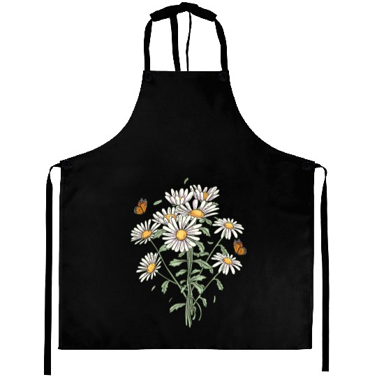 Marguerites Daisy Summer Daisies Flower Garden Aprons