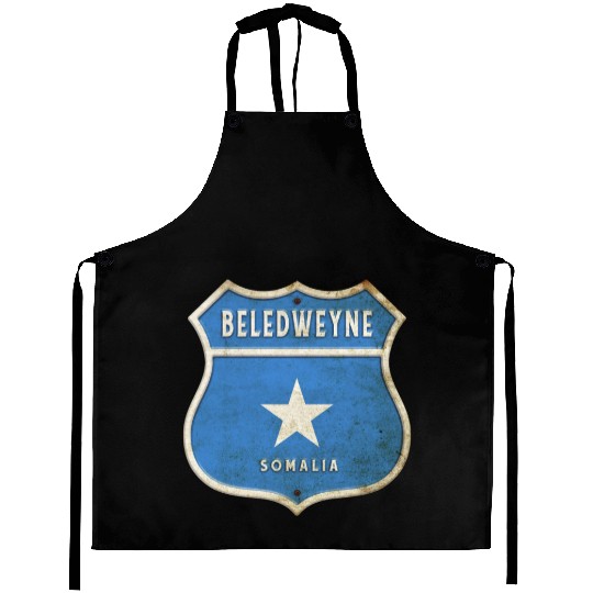 Beledweyne Somalia Crest Flag Design Aprons