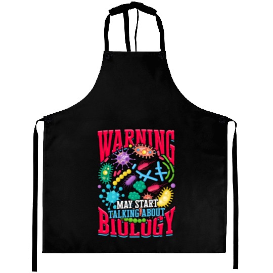 Warning talking Biology Science Cellular Biologist Aprons