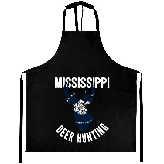 Mississippi Deer Hunting Buck Stag Hunter Aprons