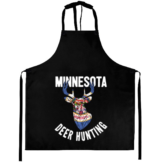 Minnesota Deer Hunting Buck Stag Hunter Aprons