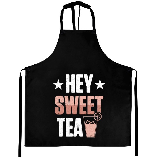 Funny Hey Sweet Tea Glass Drinking Iced Tea Aprons