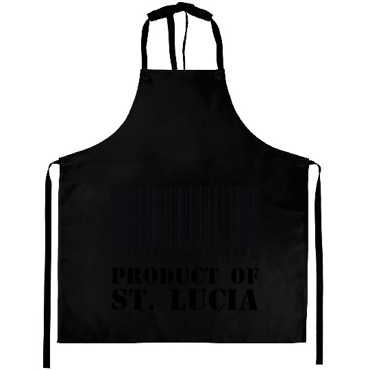 Product of St. Lucia (Black) Aprons
