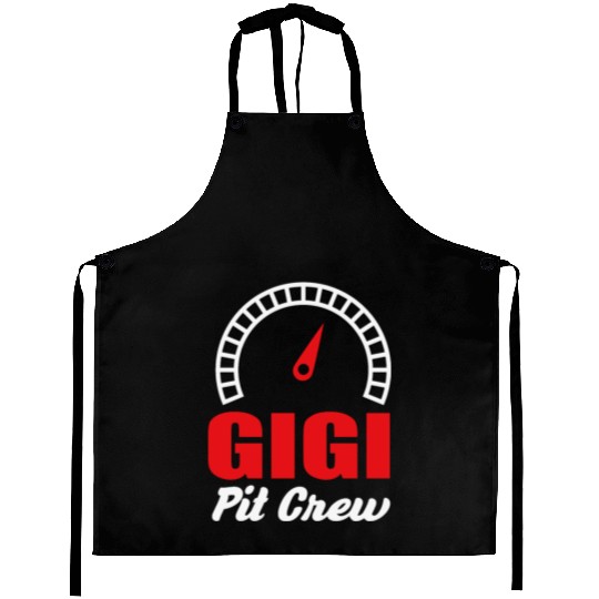 Gigi Racing Car Bday Party Family Matching Pit Cre Aprons