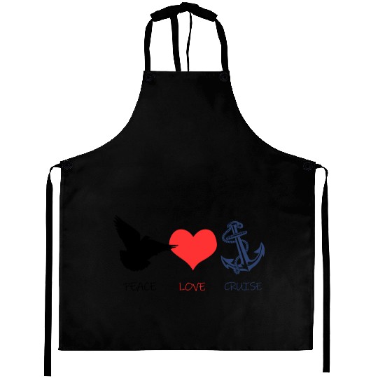New Peace love cruise Gift ideas Aprons