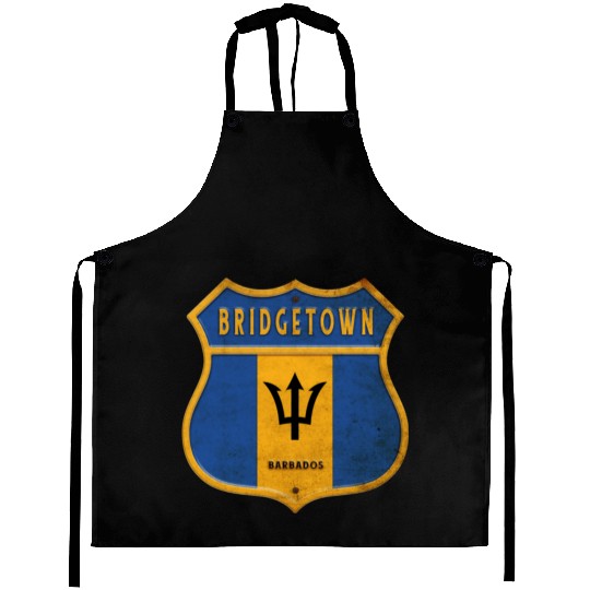 Bridgetown Barbados coat of arms flag design Aprons