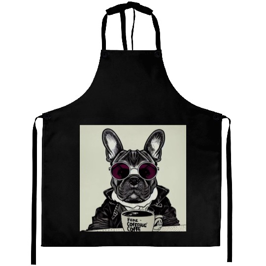 I love dog and coffee Aprons
