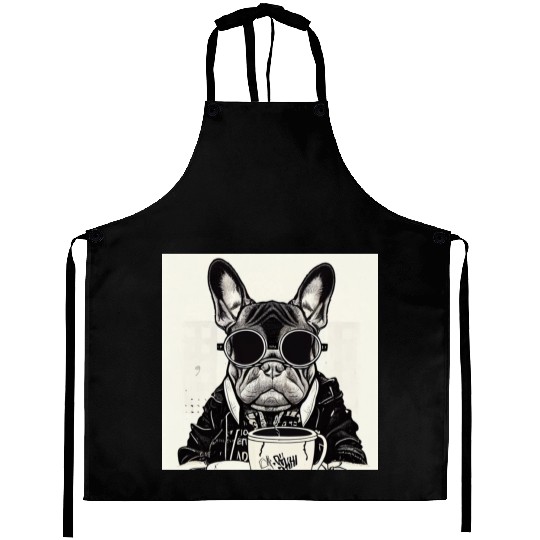 I love dog and coffee Aprons