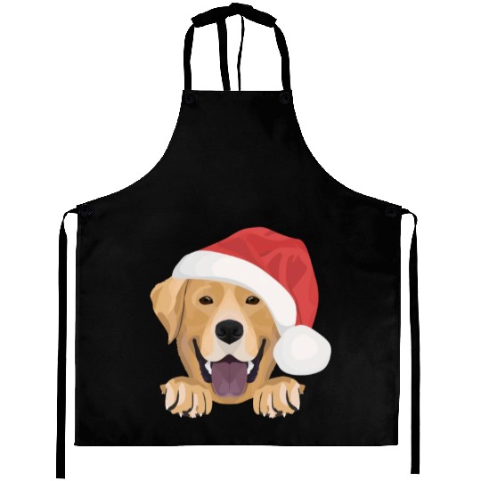 Labrador Merry Christmas Aprons