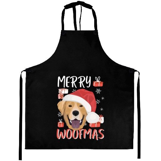 Labrador Merry Christmas Aprons