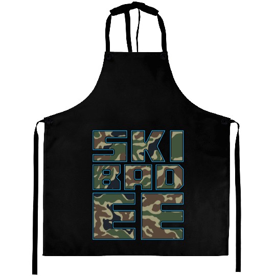 MC Skibadee DNB Original Junglist MC Skiba Camo Aprons