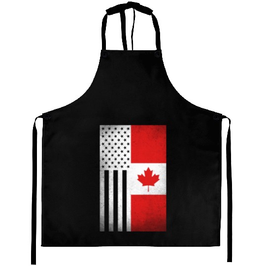 Canada Design for proud Canadian Americans Aprons