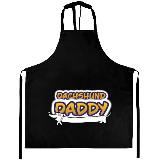 Dachshund Daddy Aprons