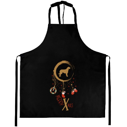 dog dreamcatcher Christmas Irish Wolfhound Aprons