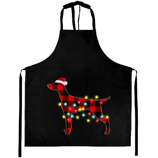 Vizsla Christmas Dog Lover Pajamas Aprons