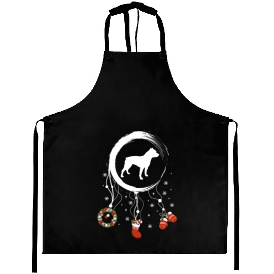 dog dreamcatcher Christmas Pitbull Aprons