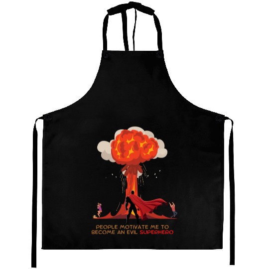 Evil Superhero Aprons