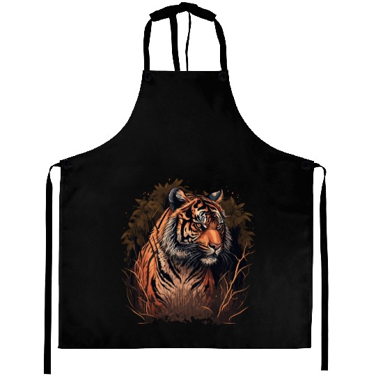 Tiger in the Woods Aprons