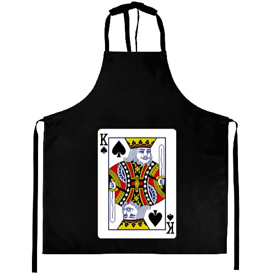 King Of Spades Playing Card Aprons