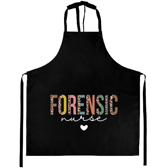 Cute Forensic Nurse SANE Nurse Leopard Correctiona Aprons