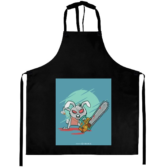 Angry rabbit chainsaw Angry rabbit chainsaw inspir Aprons