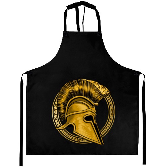 Gold Gladiator Sparta Greek Gym Workout Aprons