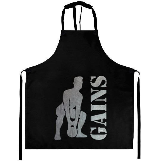 Bodybuilder Workout Squats Exercise Gift Aprons
