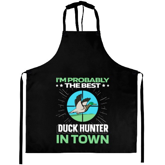 Duck Hunting Funny Aprons