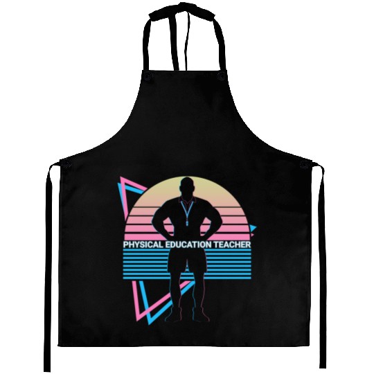 Physical Education Teacher PE Teacher Retro Aprons